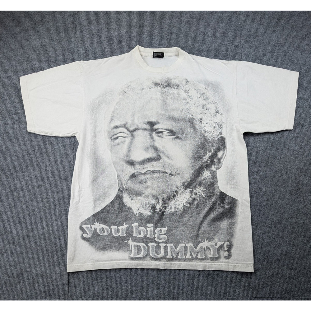 Vintage Sanford & Son Shirt Mens XL Redd Fox Fred You Big Dummy Big Graphic Y2K